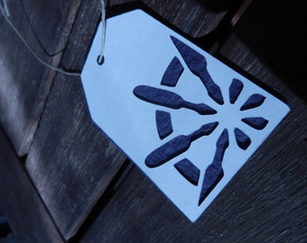 Seed Paper Nautical Gift Tags - Dark Purple - 5 count