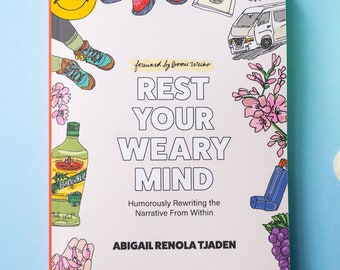Rest Your Weary Mind Book, Self Care Book, Women's Mental Health, Journal for Women, Self Help Book,