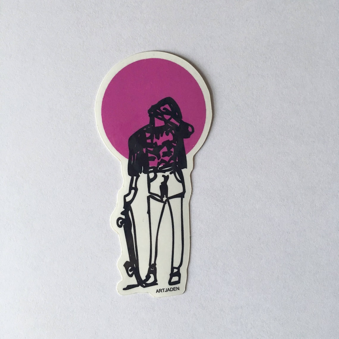 Skater Girl Sticker, Vinyl Sticker, Glossy Coated Sticker, so Cal