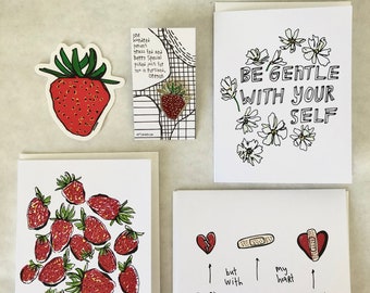 Berry Special Care Package, Care Package, Send Love Kit, Strawberry Theme gift package