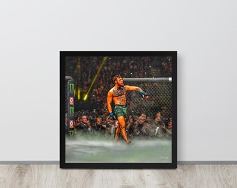 Conor McGregor Walk Celebration komische stijl MMA print poster kunst aan de muur UFC ring MMA cadeau Fight fan Notorious
