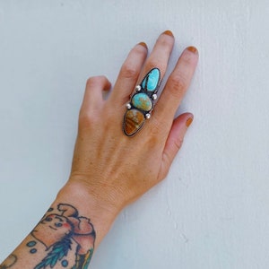 Custom 2 or 3 Stone Turquoise Ring image 7