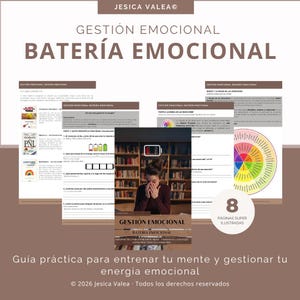 Emotional Battery | Spanish PDF Workbook | Metacognition & Emotional Intelligence | Self-Awareness Coaching Tool