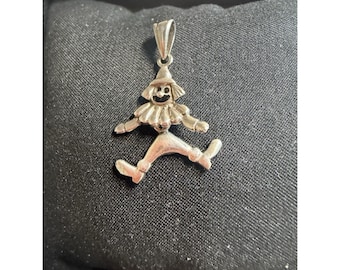 Silver 925 Clown Pendant 1.7 grams