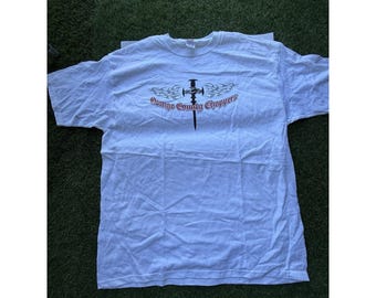 Camiseta vintage Y2K de Orange County Choppers, blanca, talla 2XL