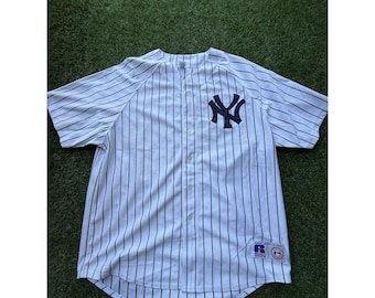 Camiseta de béisbol vintage de los New York Yankees de Hideki Matsui Godzilla Russell, XXL