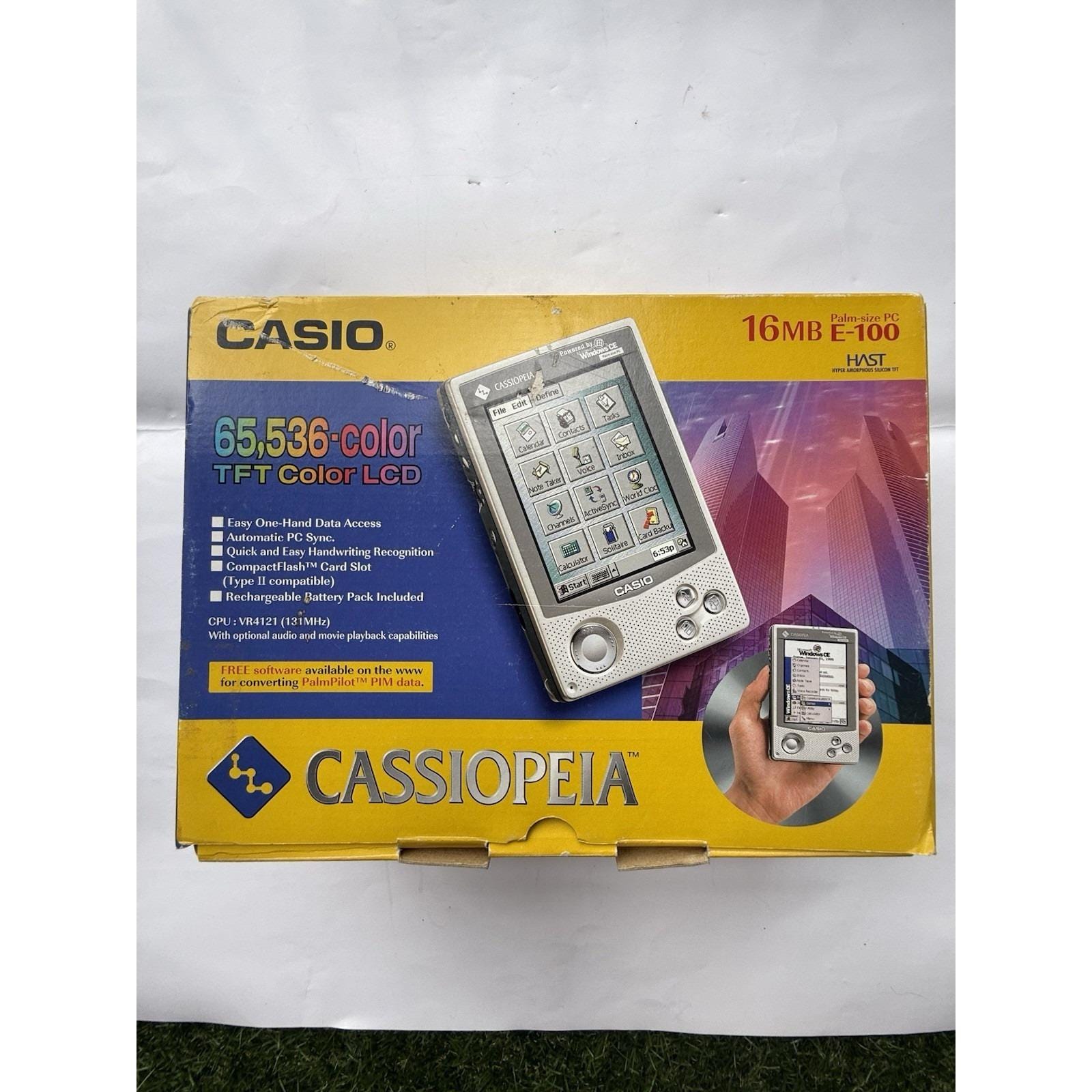 Casio Cassiopeia E-100 Handheld Windows CE PDA Palm Pilot Pocket