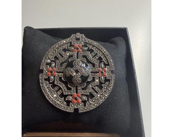 Judith Jack Sterling Silver Brooch Pin Fine Jewelry