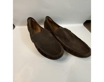 Polo Ralph Lauren Men's Brown Redden Suede Venetian Loafer Driver Shoes Size 10