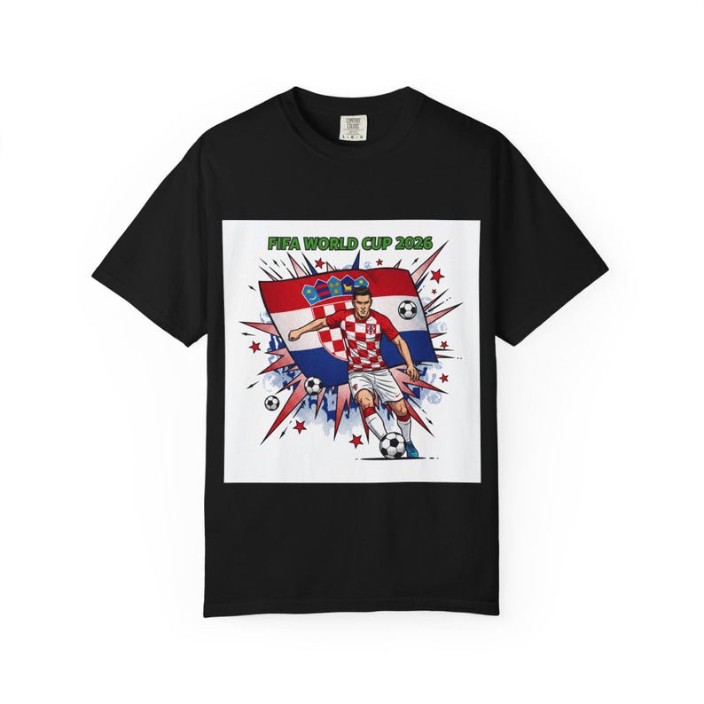 Croatia Soccer Player World Cup 2026 T-Shirt | Football Jersey Design image 10