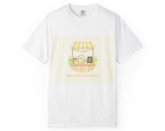 Limonade Stand Illustration T-Shirt | Niedliche Sommermarkt Grafik