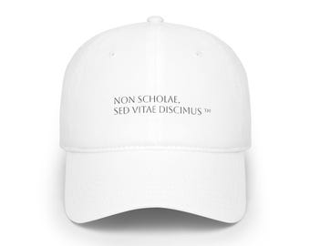 Non Scholae Sed Vitae Discimus Gorra de béisbol / Sombrero de papá con lema latino