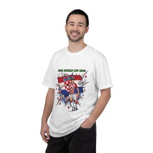 Croatia Soccer Player World Cup 2026 T-Shirt | Football Jersey Design image 2