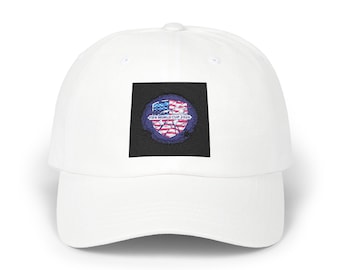 Amerikansk flagga Jorden-märke Pappakeps | Broderad USA Globe-keps