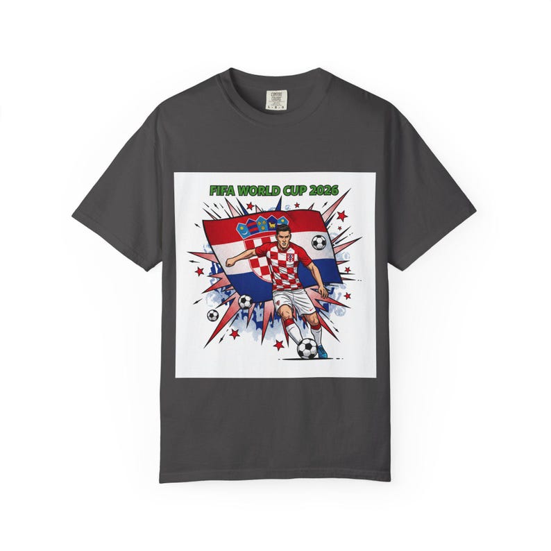 Croatia Soccer Player World Cup 2026 T-Shirt | Football Jersey Design image 9