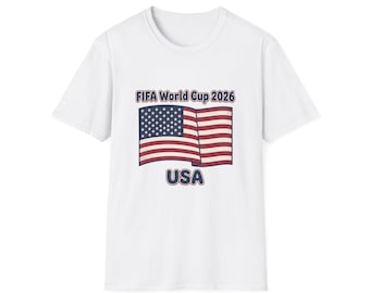 FIFA World Cup 2026 USA-flagga T-shirt | Amerikansk fotbollssupport