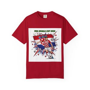 Croatia Soccer Player World Cup 2026 T-Shirt | Football Jersey Design image 12
