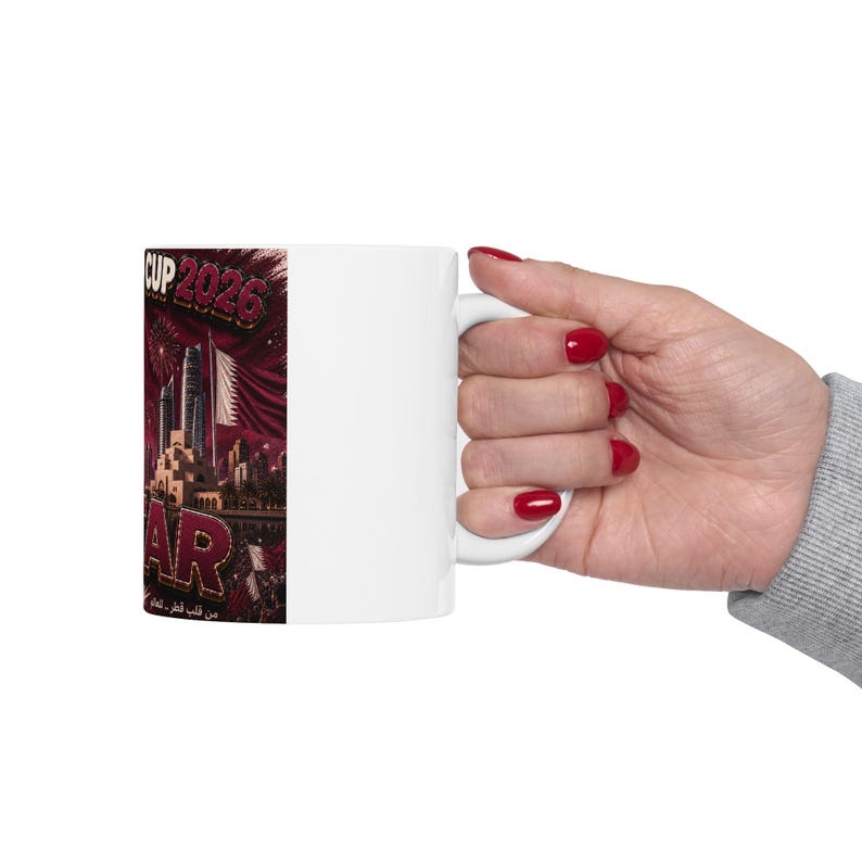 FIFA World Cup Qatar 2022 Soccer Player Graphic Mug | Ceramic Mug 11oz 15oz image 7