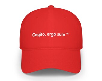 Cogito, ergo sum Gorra de béisbol / Gorra de papá bordada con frase en latín