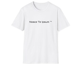 Camisa Nosce Te Ipsum / Camiseta con frase latina mínima