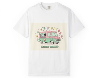 Jagen Sommer Eiswagen T-Shirt | Retro Camper Illustration