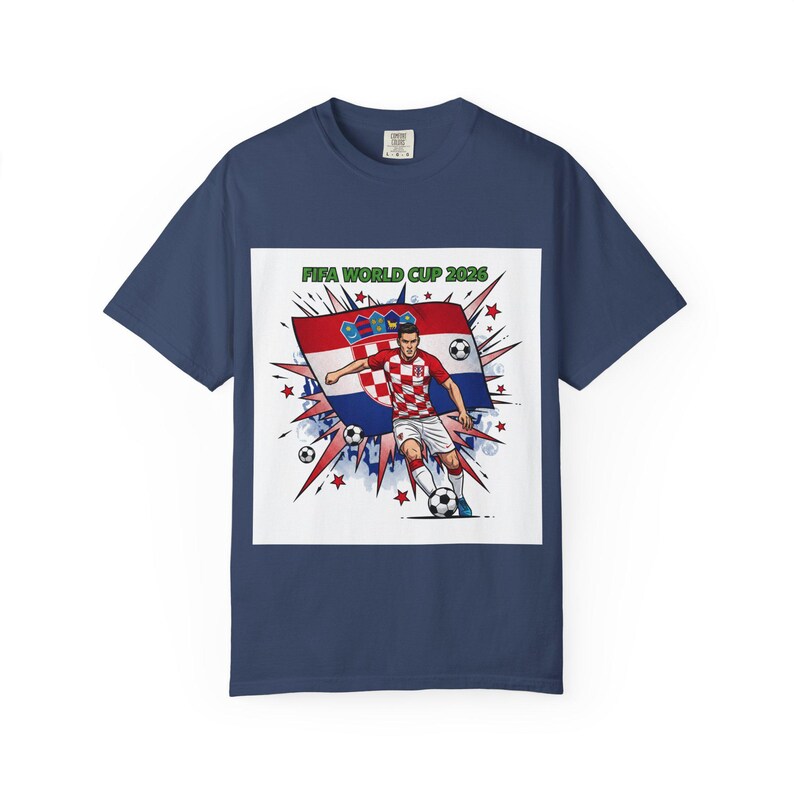 Croatia Soccer Player World Cup 2026 T-Shirt | Football Jersey Design image 8