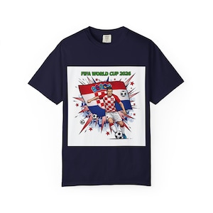 Croatia Soccer Player World Cup 2026 T-Shirt | Football Jersey Design image 7