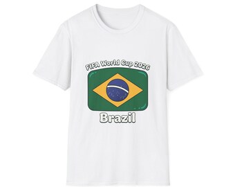 Brazil Flag FIPA World Cup 2026 T-Shirt | Brazil Soccer Tee