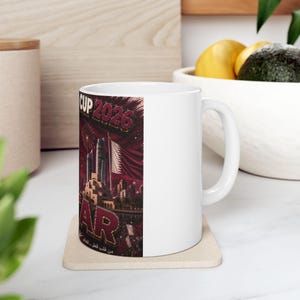 FIFA World Cup Qatar 2022 Soccer Player Graphic Mug | Ceramic Mug 11oz 15oz image 8