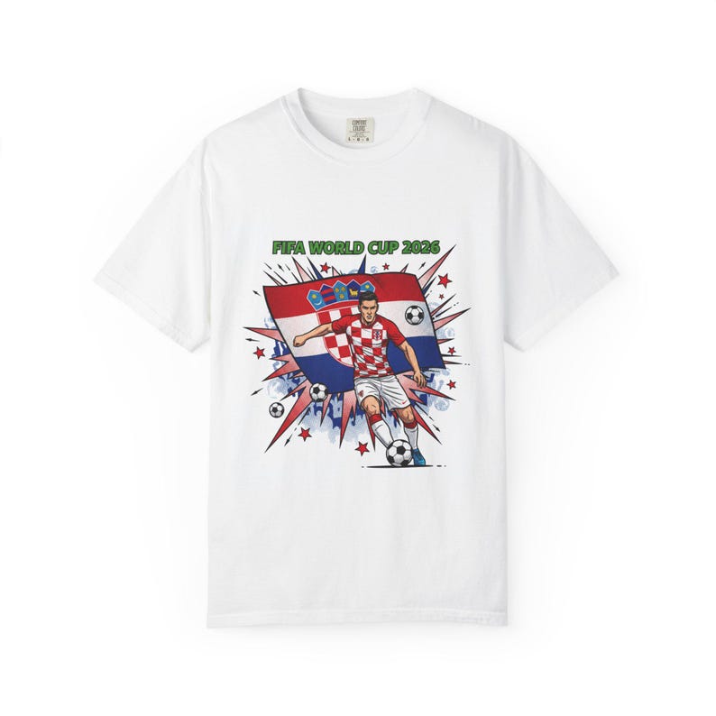 Croatia Soccer Player World Cup 2026 T-Shirt | Football Jersey Design image 1