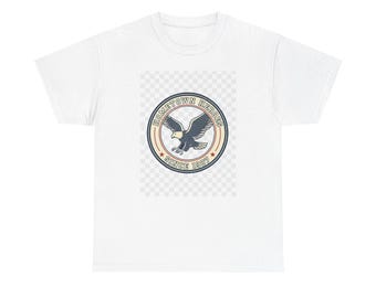 Fliegen Sie mit Adler-T-Stück | Vintage Kreis Adler Logo