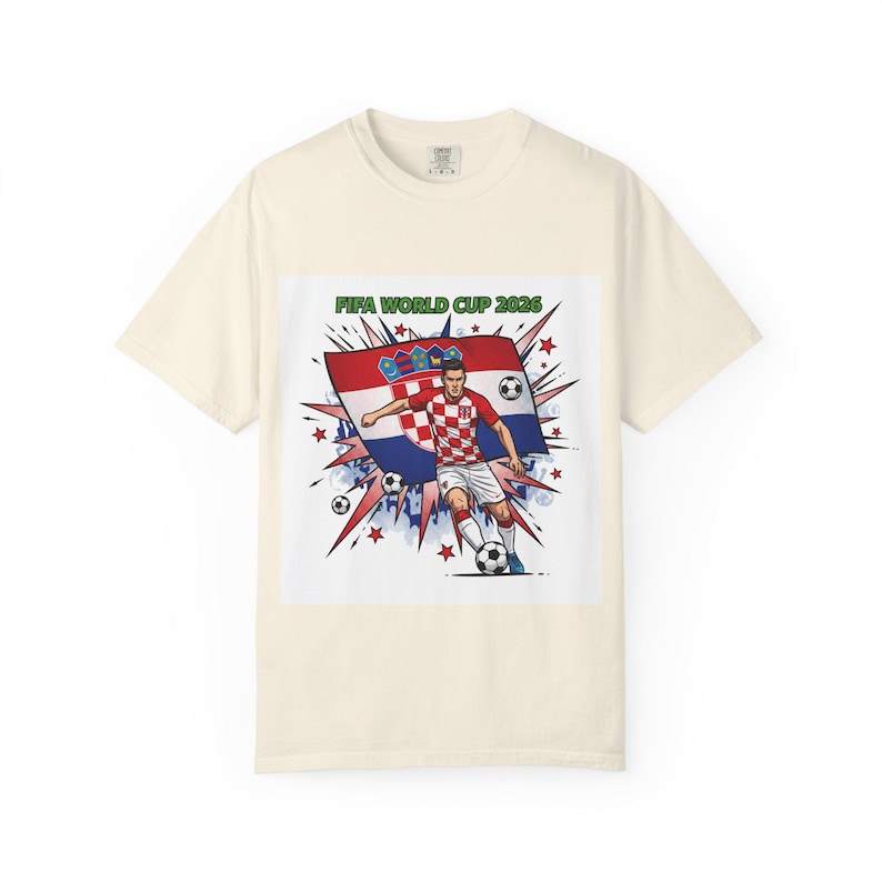 Croatia Soccer Player World Cup 2026 T-Shirt | Football Jersey Design image 5