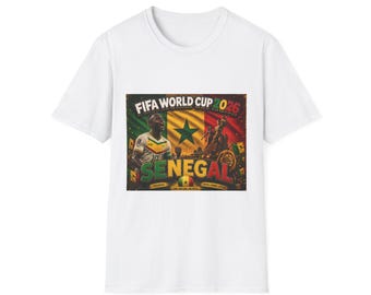 Senegals FIFA-VM 2026 T-shirt | Senegals flagga fotbollsdesign
