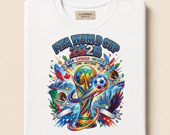 2026年ワールドカップ サッカー グラフィックTシャツ、アメリカ・カナダ・メキシコ サッカーファンシャツ