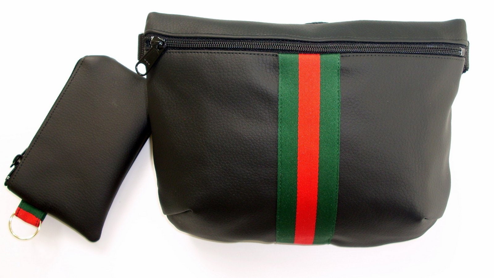 Gucci Inspired Fanny Pack Vegan Fanny Pack Black Fanny Pack | Etsy