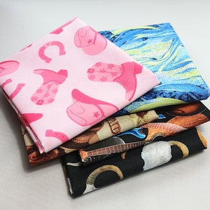 Western Fat Quarters, Cowboy Fat Quarters, Cowgirl Fat Quarters