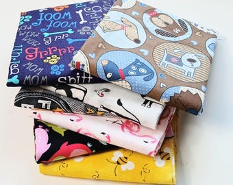 Paquete de telas Animal Fat Quarters, telas para acolchado