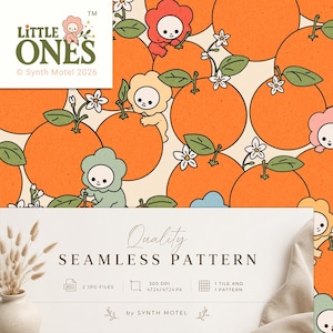 Little Ones™ Orange Citrus Seamless Pattern
