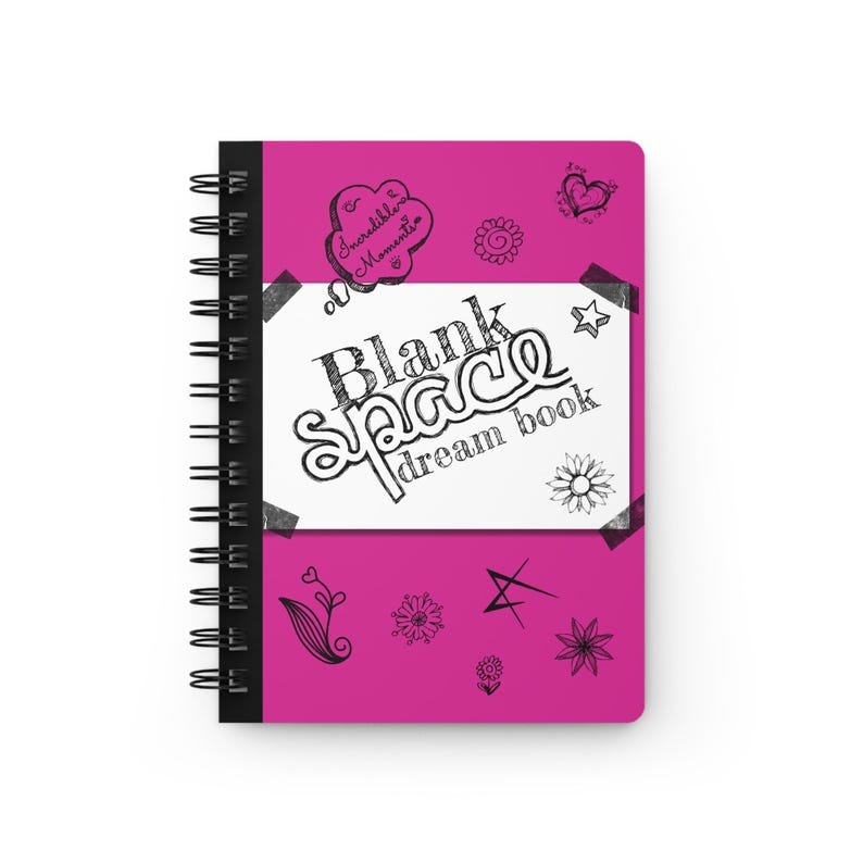 Swiftie-Inspired Blank Space Spiral Journal — Creative, Fun & Flirty Notebook image 1