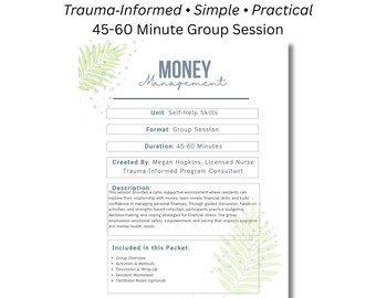 Money Management Skills – Financial Literacy Worksheets, Budgeting Activities & Facilitator Guide for Adult Groups