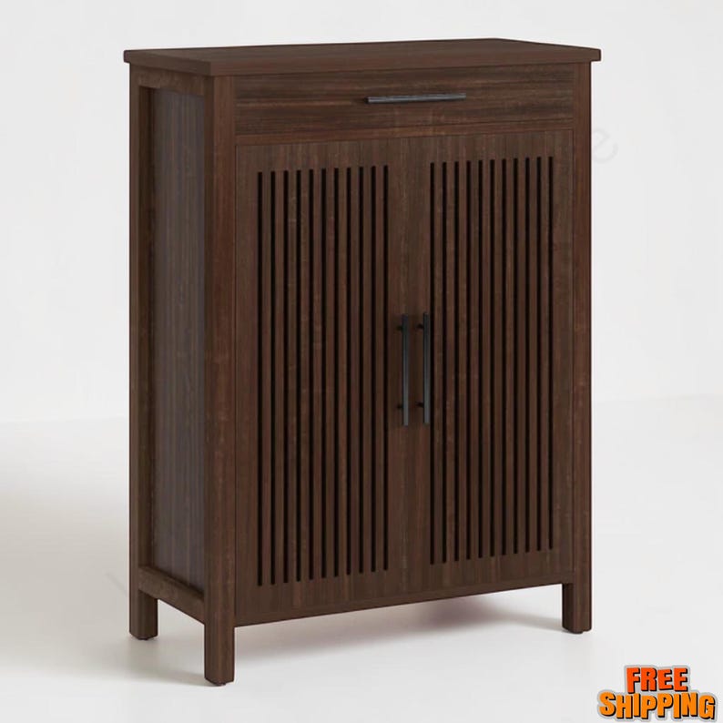5 Tier Farmhouse Shoe Cabinet With Drawer, Shoe Organizer Cabinet For Entryway Storage, Freestanding Shoe Rack With Adjustable Shelves, Dark Walnut Shoe Cabinet For Hallway Decor, Brown Shoe Storage Cabinet With Louvered Doors, Natural Wood Shoe Organizer For Home Entryway, Black Shoe Cabinet With Drawer And Shelves, Farmhouse Shoe Storage Cabinet For 20 Pairs, Entryway Organizer With Hidden Shoe Storage, Rustic Shoe Rack Cabinet With Adjustable Dividers,