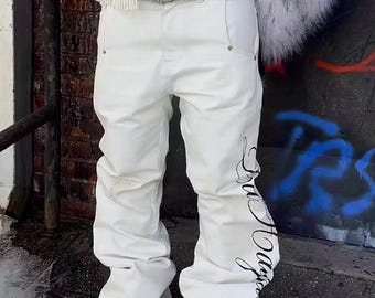 Kalligraphie Ausgestelltes Jeans