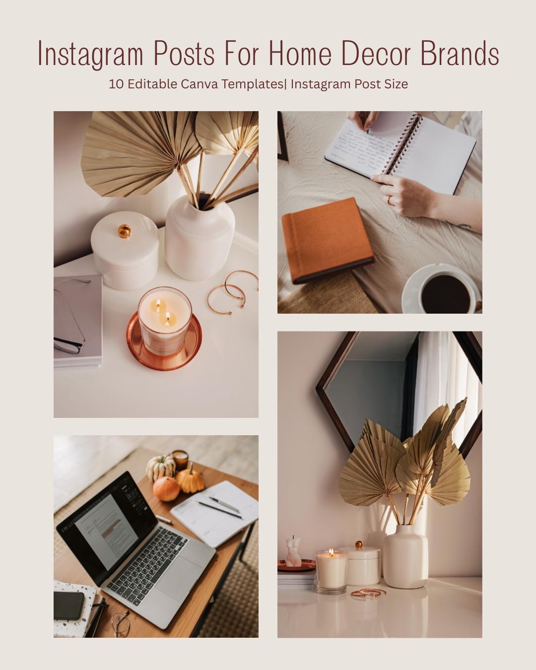 Instagram Post Canva Template Bundle - Etsy