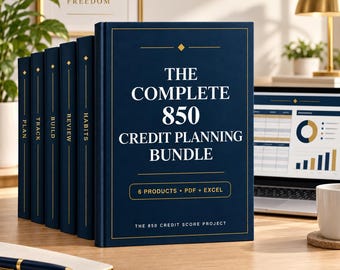 Credit Builder Bundle | Debt Payoff Tracker, Credit Utilization Spreadsheet & Fillable Budget Workbook