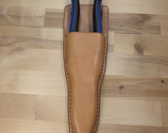 Handmade Leather Lineman Plier Holster | Klein Plier Sheath