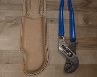 Handmade Leather Sheath for Channellock 420 | Belt Pouch for Pliers