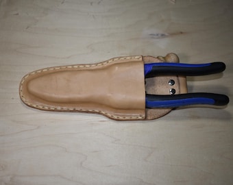 Leather Klein Lineman Plier Sheath | Tool Holder| Handmade Leather Sheath