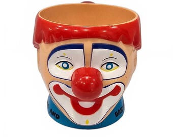 Vintage Ringling Bros. und Barnum & Bailey Clown-Gesicht Plastikbecher