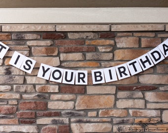 it is your birthday banner etsy it is your birthday banner