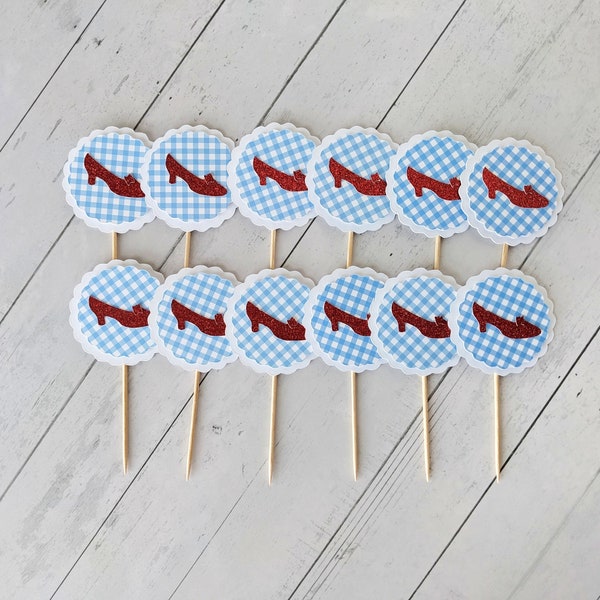 Wizard of Oz Cupcake Toppers, Set of 12